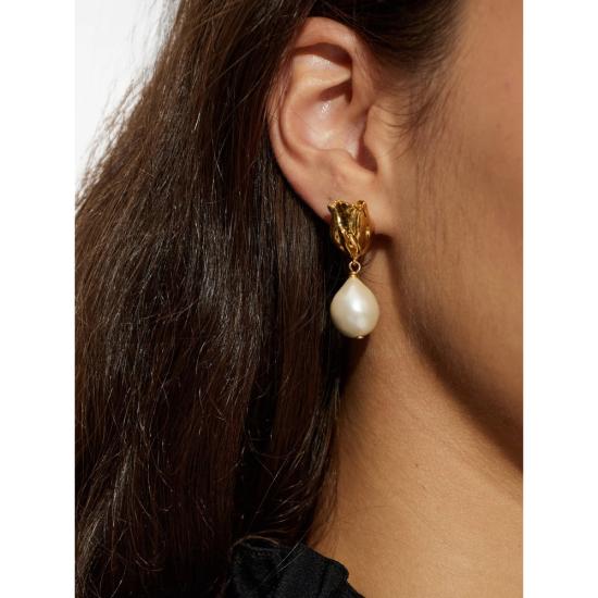 26FW 끌로에 이어링 26WJE31BRE 7ZN GOLD WHITE - CHLOE