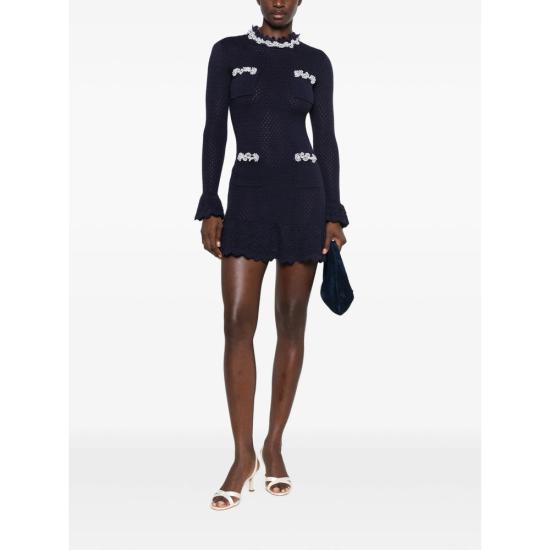 26FW 셀프 포트레이트 원피스 AW26 085SA N NAVY - SELF PORTRAIT