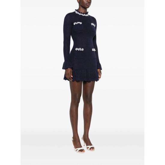 26FW 셀프 포트레이트 원피스 AW26 085SA N NAVY - SELF PORTRAIT