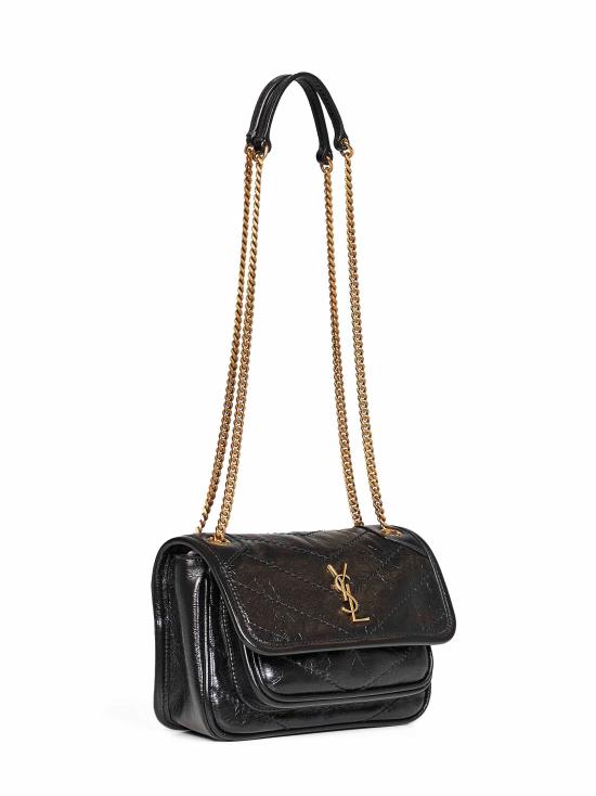 26FW 생로랑 빈티지 레더 니키 미니백 8460870EN071000 BLACK - SAINT LAURENT