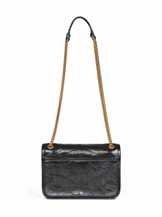 26FW 생로랑 빈티지 레더 니키 미니백 8460870EN071000 BLACK - SAINT LAURENT