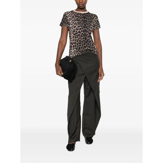 26FW 베이스레인지 폴로 티셔츠 TTTS CI TEE SHIRT LEOPA MULTICOLOR - BASERANGE