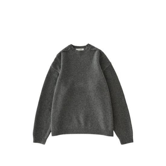 26FW 스튜디오 니콜슨 스웨터 SNM 377 HEMYL GRANI GRAY