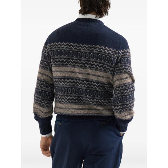 26FW 브루넬로 쿠치넬리 스웨터 MTF710000 CU052 NAVY - BRUNELLO CUCINELLI
