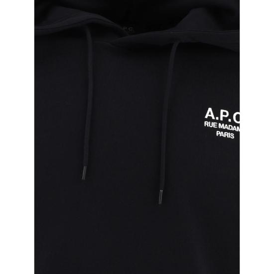 26SS 아페쎄 후드 티셔츠 COHBV M27914 TZC BLACK - A.P.C.