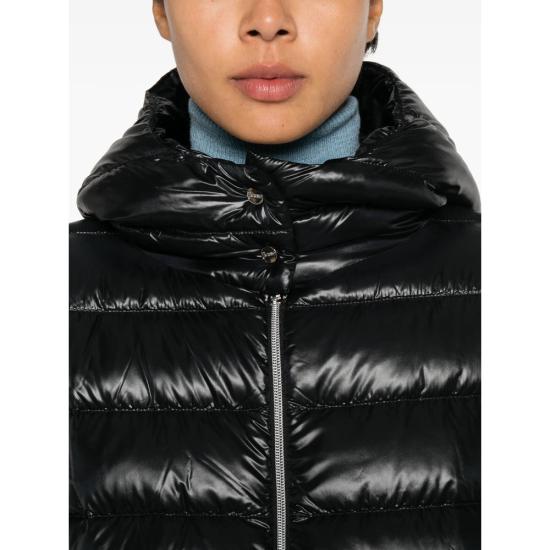 26FW 에르노 울트라라이트 구스다운 숏 패딩 자켓 12017Z PI00182DR 9300 BLACK - HERNO