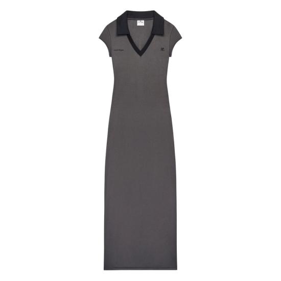 26SS 쿠레쥬 스포츠 폴로 롱 드레스 126JRO807JS 0195 B214 GRAY