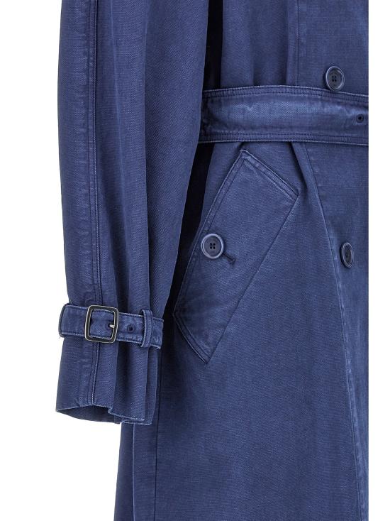  막스마라 트렌치 코트 LDCALAO010 BLUE - MAX MARA