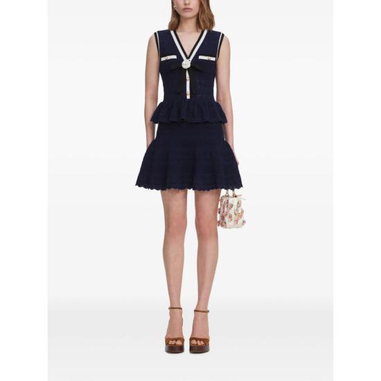 26FW 셀프 포트레이트 원피스 PF26 075S N NAVY - SELF PORTRAIT