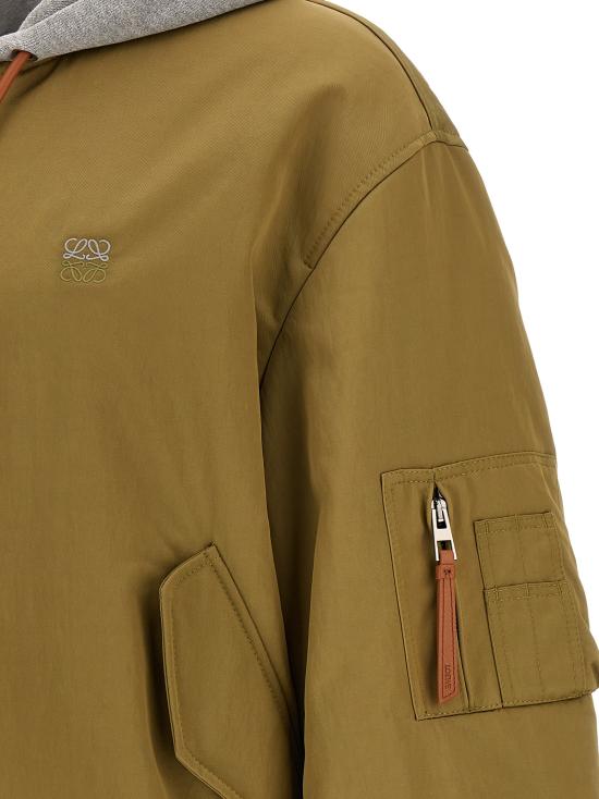 26FW 로에베 테크니컬 후드 봄버 자켓 H526Y02WEJ4160 Green - LOEWE