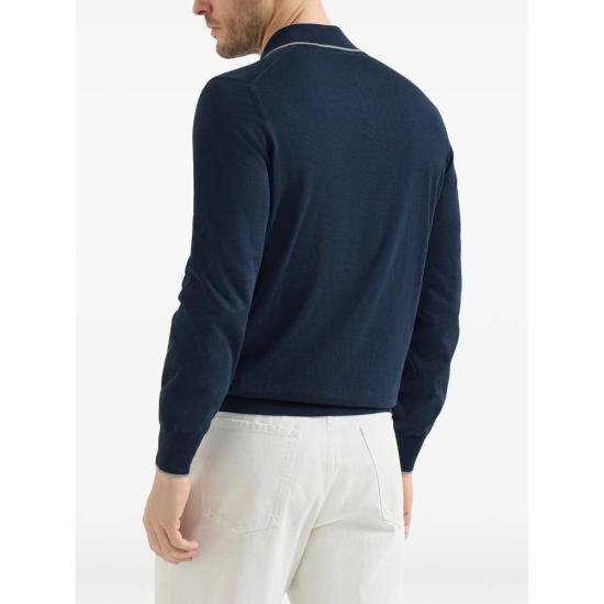 26FW 브루넬로 쿠치넬리 스웨터 MIS806005 C0Z76 BLUE - BRUNELLO CUCINELLI