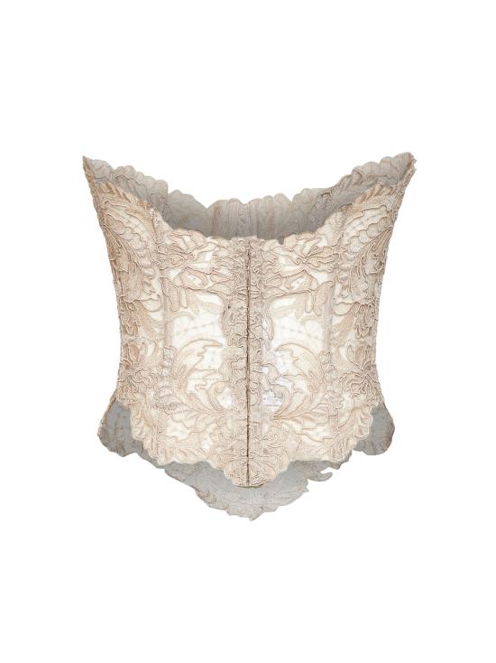 26FW 에르마노 설비노 바디수트 티셔츠 D492L704ZBA54503 BEIGE - ERMANNO SCERVINO