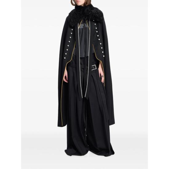 26FW 앤 드뮐미스터 폴로 티셔츠 B0014483 FA790 098 BLACK - ANN DEMEULEMEESTER