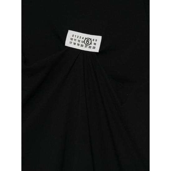 26FW MM6 메종마르지엘라 폴로 티셔츠 M20048 S52NF0018 900 BLACK - MM6 MAISON MARGIELA