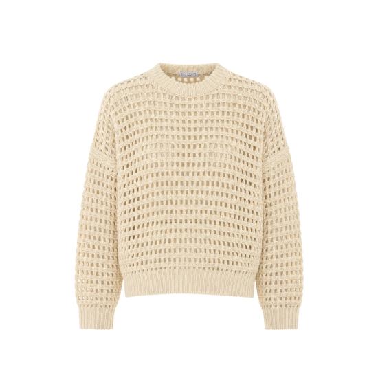 26FW 브루넬로 쿠치넬리 스웨터 MG0378800 CGM42 BEIGE