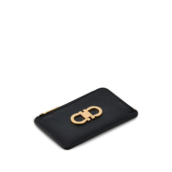 26FW 살바토레 페라가모 간치니 코인퍼스 카드 홀더 221075 0789911 NEFLA BLACK - SALVATORE FERRAGAMO