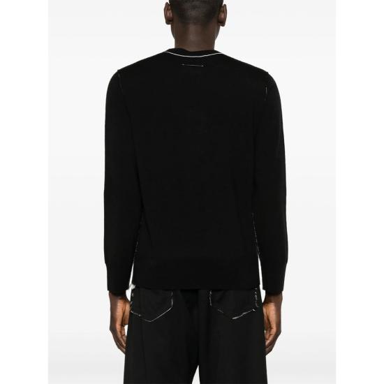 26FW MM6 메종마르지엘라 스웨터 M13037 SH0HL0017 900 BLACK - MM6 MAISON MARGIELA
