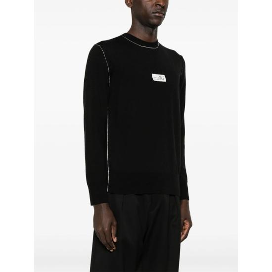 26FW MM6 메종마르지엘라 스웨터 M13037 SH0HL0017 900 BLACK - MM6 MAISON MARGIELA