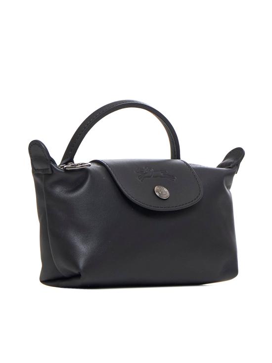 26FW 롱샴 르 플리아쥬 엑스트라 XS 레더 파우치 34205987 001 BLACK - LONGCHAMP