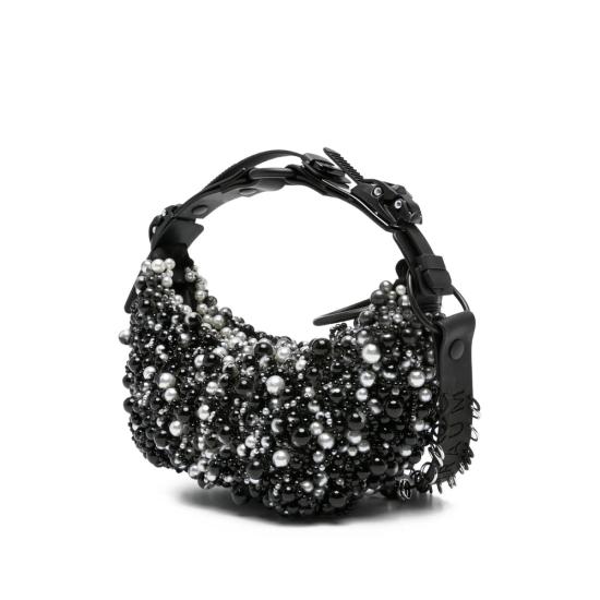 26SS 이너라움 숄더백 HM0OBPEARLS BKSIL BLACK - INNERRAUM