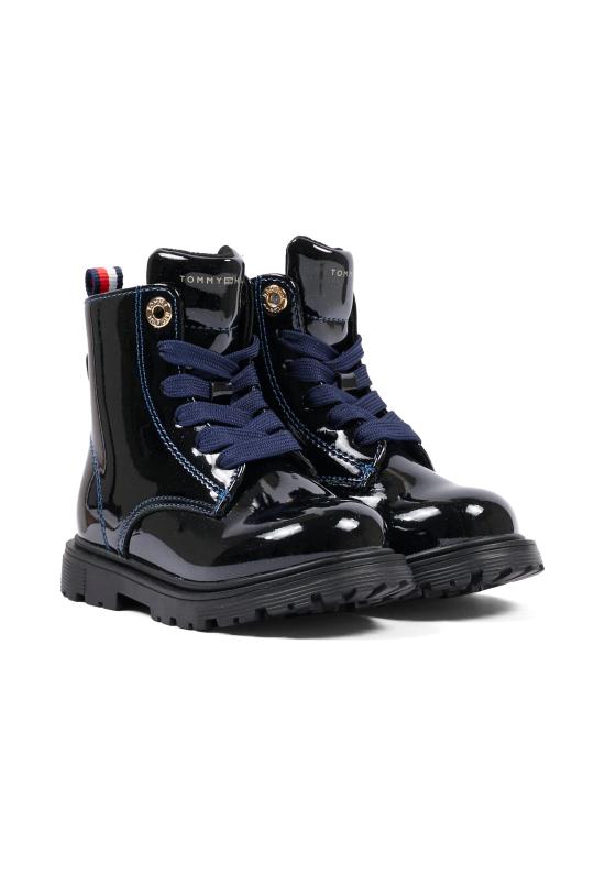 26FW [키즈] 타미힐피거 미들 부츠 T1A5 35153 1237800 BLACK - TOMMY HILFIGER
