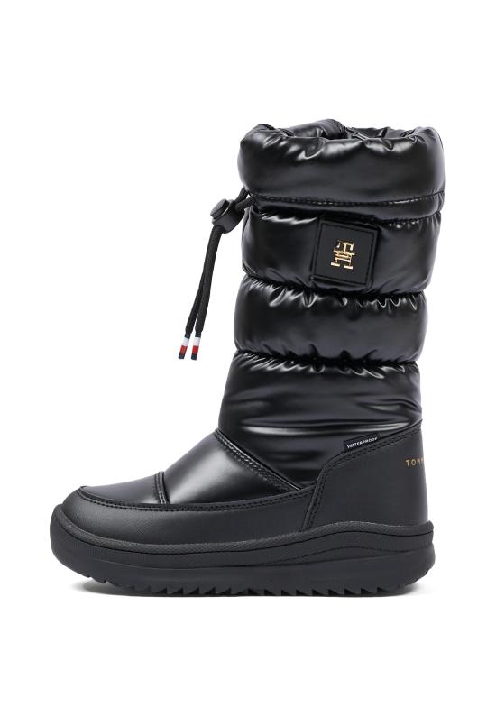 26FW [키즈] 타미힐피거 미들 부츠 T3AC 35207 1474999 BLACK - TOMMY HILFIGER