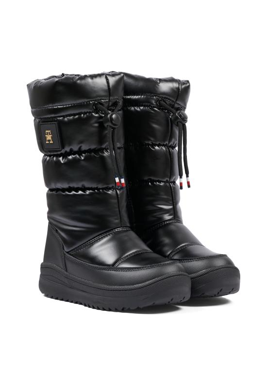 26FW [키즈] 타미힐피거 미들 부츠 T3AC 35207 1474999 BLACK - TOMMY HILFIGER
