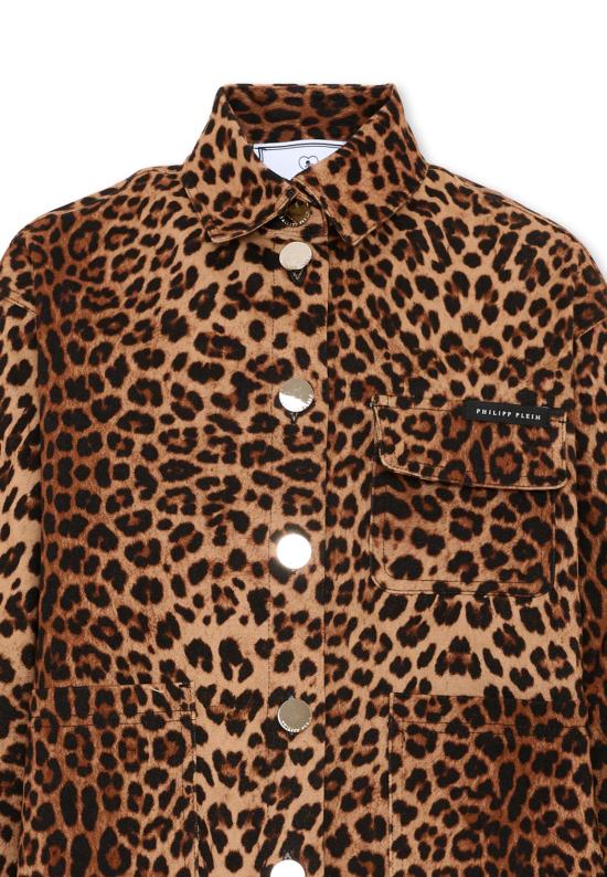 26FW [키즈] 필립 플레인 셔츠 F6PHJGSI059 200 BROWN - PHILIPP PLEIN