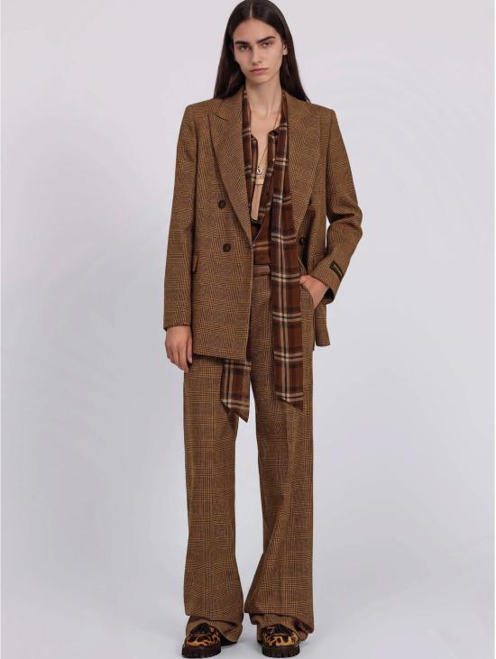 26FW 에르마노 피렌제 팬츠 Principe di Galles Cammello/Moro의 Pantaloni Sartoriali - ERMANNO FIRENZE