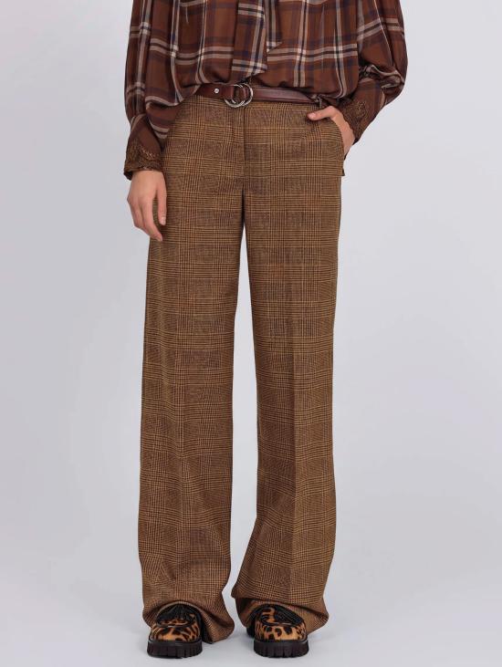 26FW 에르마노 피렌제 팬츠 Principe di Galles Cammello/Moro의 Pantaloni Sartoriali
