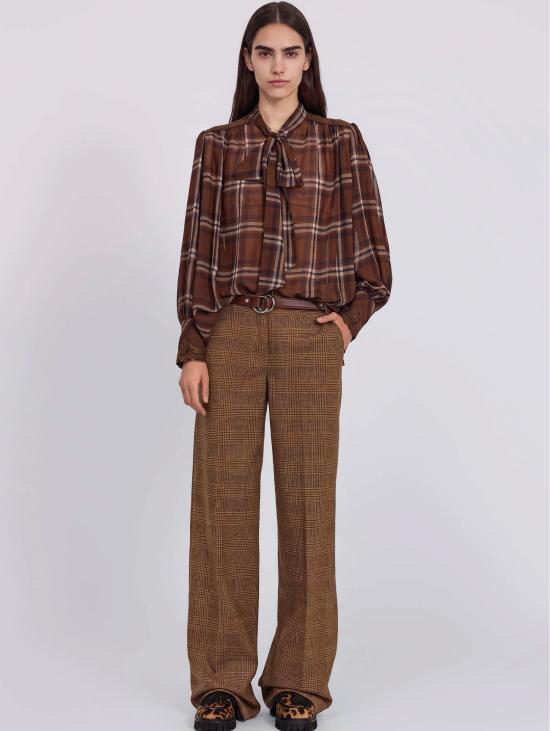 26FW 에르마노 피렌제 팬츠 Principe di Galles Cammello/Moro의 Pantaloni Sartoriali - ERMANNO FIRENZE