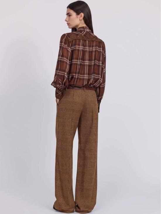 26FW 에르마노 피렌제 팬츠 Principe di Galles Cammello/Moro의 Pantaloni Sartoriali - ERMANNO FIRENZE