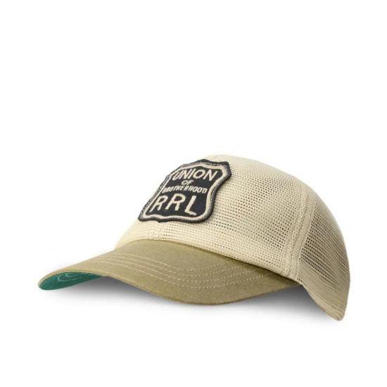  더블알엘 모자 Rrl 메쉬 크라운 트러커 햇 브라운