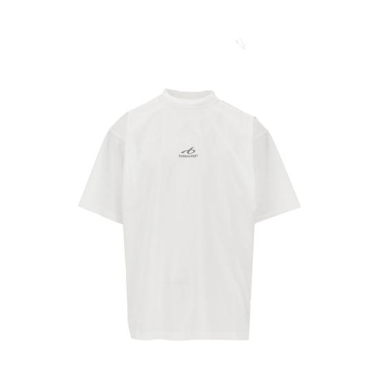 26FW 발렌시아가 바디스 미디움 핏 티셔츠 바디스 미디움 핏 티셔츠 764235TUVO7 White