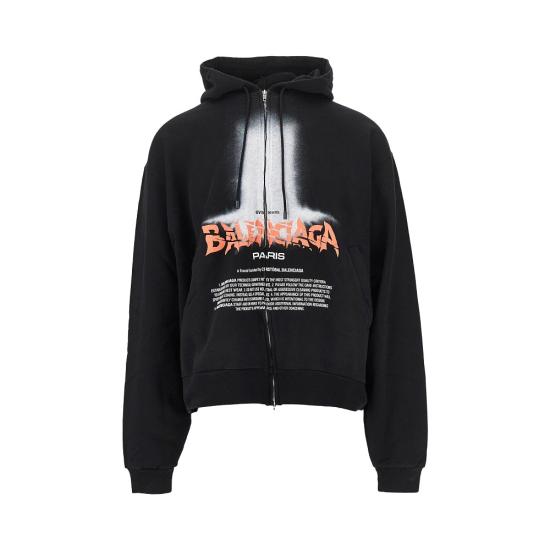 26FW 발렌시아가 긴팔 티셔츠 850338TUVQ9 Black
