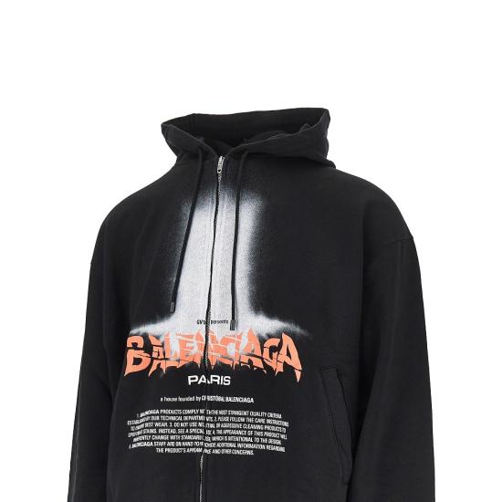 26FW 발렌시아가 긴팔 티셔츠 850338TUVQ9 Black - BALENCIAGA