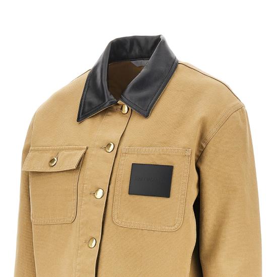 26FW 발렌시아가 크롭 워크웨어 재킷 A0029PTRP15 Brown - BALENCIAGA