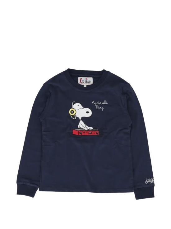 26FW [키즈] 세인트바쓰 티셔츠 LUT0005 01195M SNOOPY DJ 61 EMBROIDERED