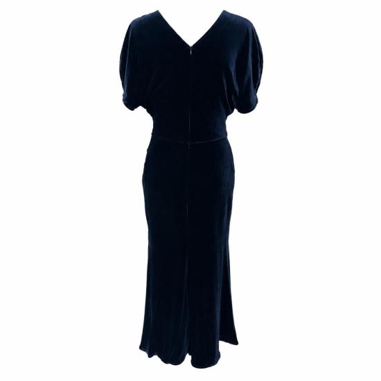 26FW 빅토리아 베컴 미디 원피스 1426WDR005227AB 550 NAVY - VICTORIA BECKHAM