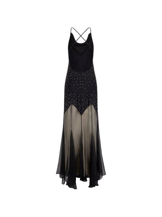 26FW 파코라반 미디 원피스 26ACRO352PO0336 P001 BLACK - PACO RABANNE