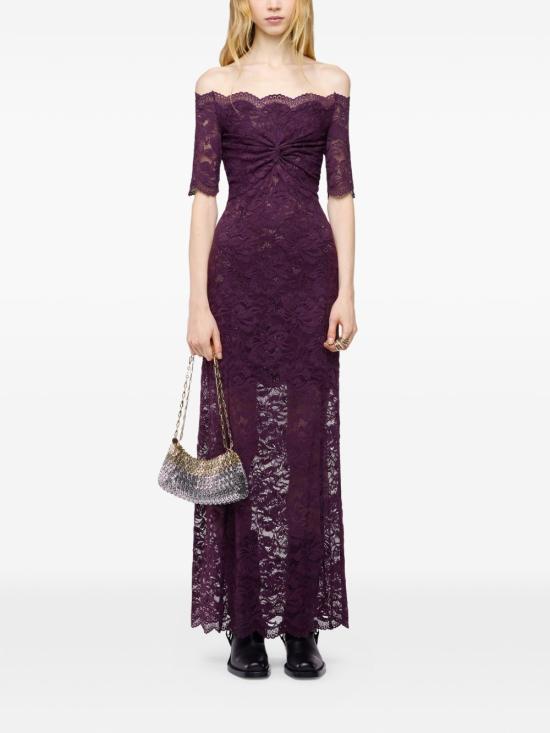 26FW 파코라반 미디 원피스 26AJRO106PA0170 P534 PURPLE - PACO RABANNE