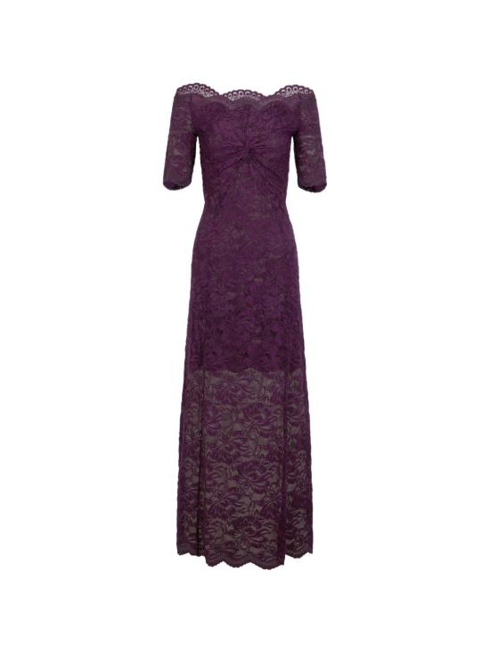 26FW 파코라반 미디 원피스 26AJRO106PA0170 P534 PURPLE