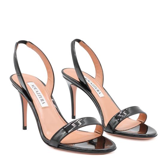 26FW 아쿠아주라 샌들 SNUMIDS0 PAT000 BLACK - AQUAZZURA