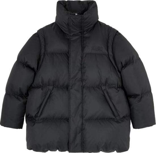 26FW MM6 메종마르지엘라 패딩 S52AM0370 M36018 900 BLACK DOM