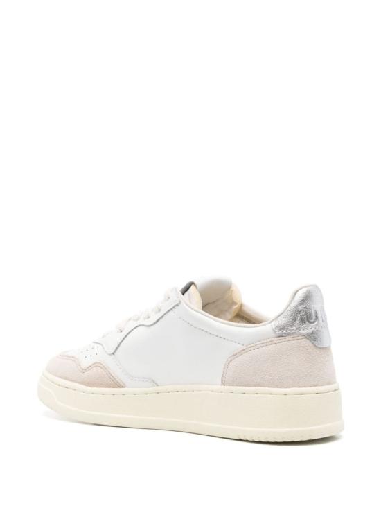 26FW 오트리 메달리스트 로우 레더 스니커즈 AULW LS74WHT SILVER - AUTRY