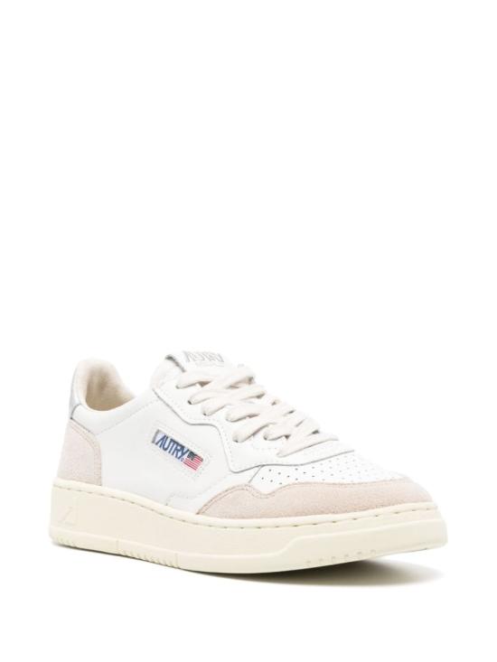 26FW 오트리 메달리스트 로우 레더 스니커즈 AULW LS74WHT SILVER - AUTRY