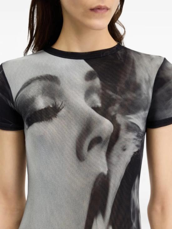 26FW 장 폴 고티에 미디 원피스 2604WDR192 M031P000201 BLACK GREY WHITE - JEAN PAUL GAULTIER