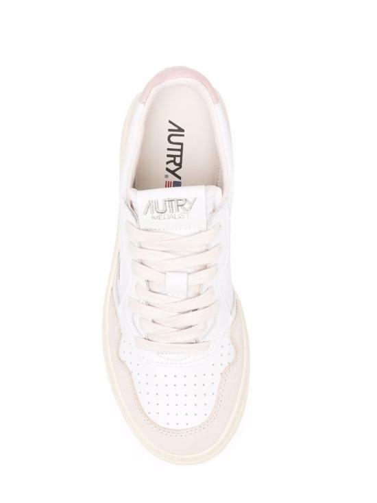 26FW 오트리 메달리스트 로우 레더 스니커즈 AULW LS37WHT POW - AUTRY