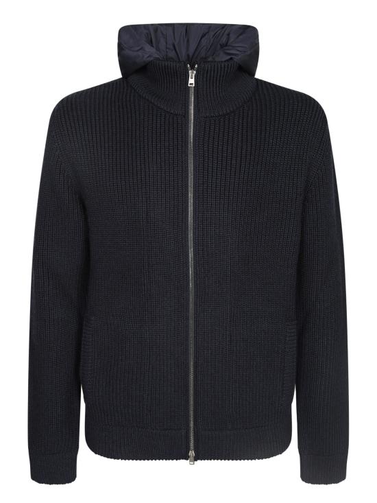 27FW 에르노 5게이지 리브 메리노 울 나일론 샤모니 재킷 MC000195U 70272 9290 Blue