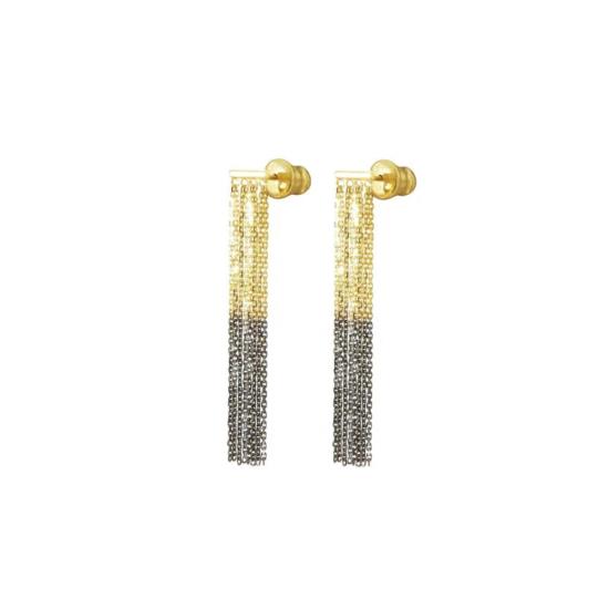  마리 로르 샤모렐 이어링 MLS463 BICOLOR GOLD - MARIE LAURE CHAMOREL
